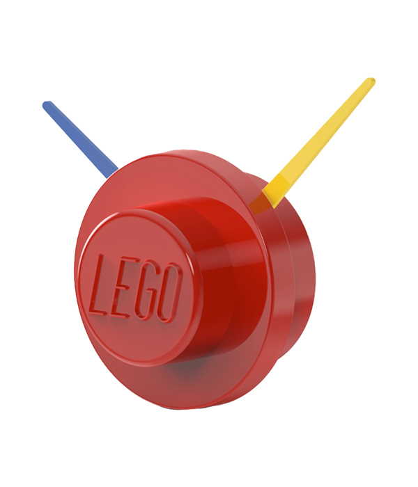 LEGO® TIME BY IQHK WANDUHR 1X1 RUND ROT