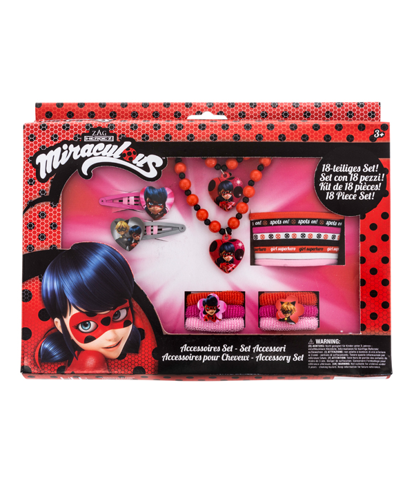 MIRACULOUS SET ACCESSORI 18 PEZZI 