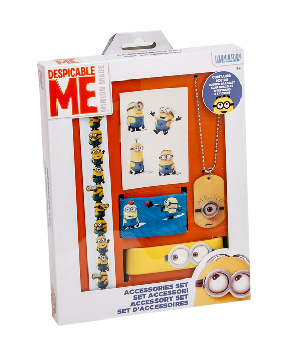 MINIONS 5 PIECES ACCESSORY SET IN GIFT WRAP