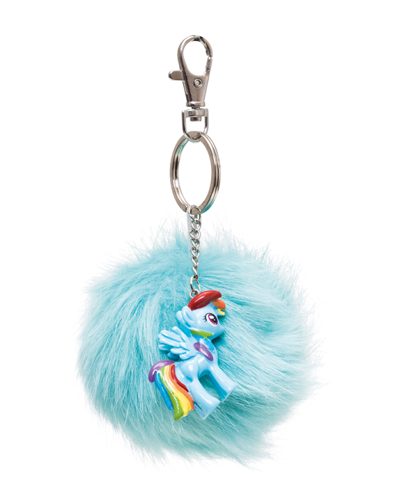 RAINBOW DASH FURBALL CLIP ON AND 3D FIGURE