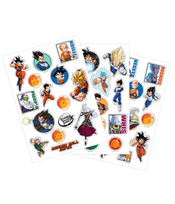 ADESIVI DRAGON BALL PER COMPUTER PORTATILE (INCLUDE 3 FOGLI DI ADESIVI)