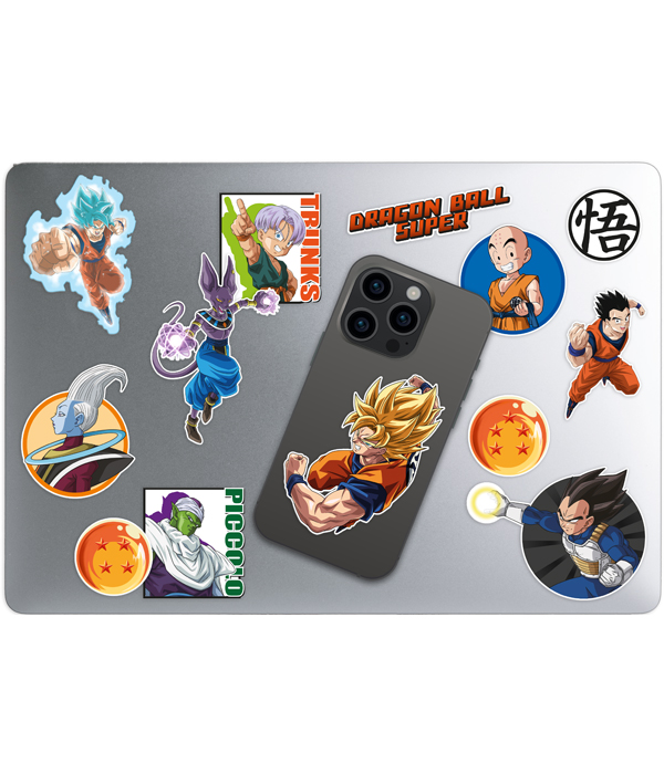 ADESIVI DRAGON BALL PER COMPUTER PORTATILE (INCLUDE 3 FOGLI DI ADESIVI)