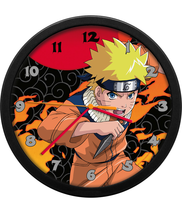 OROLOGIO DA PARETE NARUTO IN SCATOLA REGALO - 25X25CM