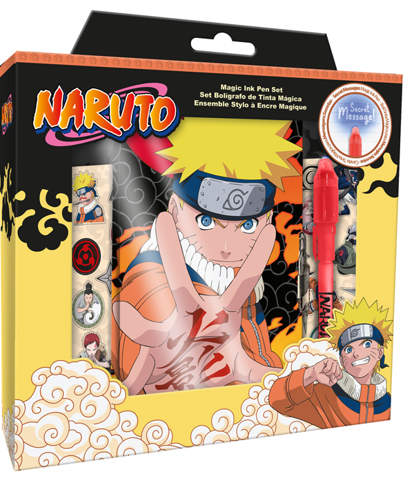 SET DIARIO SEGRETO DI NARUTO CON DIARIO E PENNA MAGICA