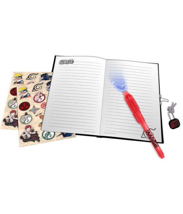 SET DIARIO SEGRETO DI NARUTO CON DIARIO E PENNA MAGICA