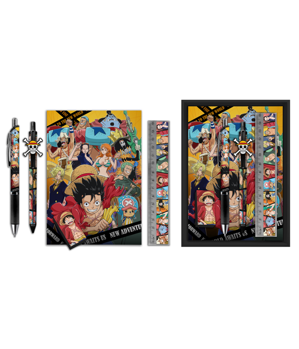 SET DI CARTOLERIA ONE PIECE DELUXE - 14,3X19,7X3,5CM