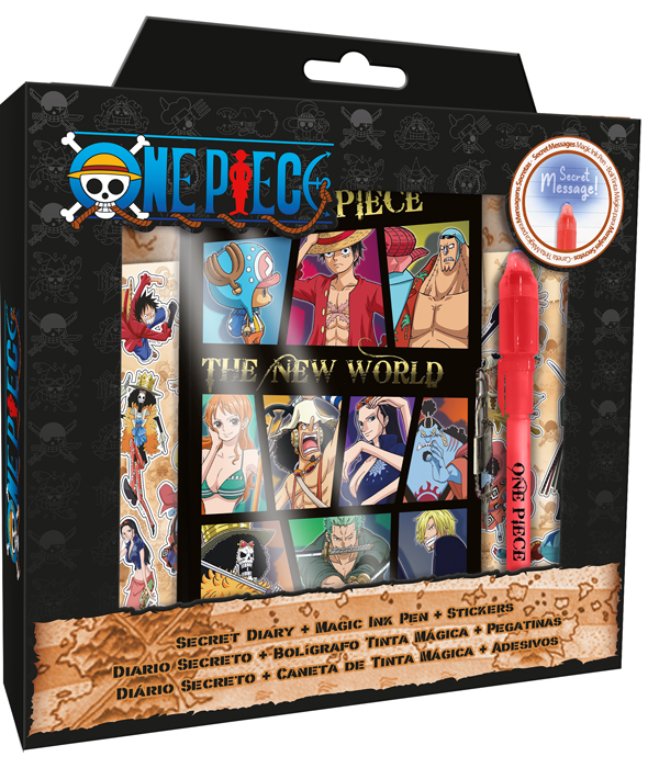 SET DIARIO SEGRETO ONE PIECE CON DIARIO E PENNA MAGICA