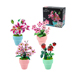 VERGISSMEINNICHT, WACHSBLUME, ROSE & LILIE - 3D MODELL AUS METALL DIY
