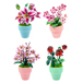 VERGISSMEINNICHT, WACHSBLUME, ROSE & LILIE - 3D MODELL AUS METALL DIY