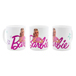 TAZZA BARBIE CON GLITTER