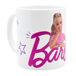 TAZZA BARBIE CON GLITTER
