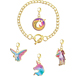 UNICORN ACADEMY ARMBAND MIT 4 VERSCHIEDENEN CHARMS