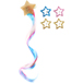 UNICORN ACADEMY STERNE SET: HAARSPANGE MIT HAAREN UND CLIPS