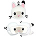 PANDI TRAVEL PILLOW WITH EYE MASK AND CLIP ON -