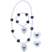 KUROMI SCHMUCKSET: ARMBAND, KETTE UND 2 RINGE