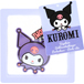 PORTACHIAVI KUROMI IN CONFEZIONE CON CORNICE
