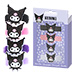 KUROMI  4 ZÖPFCHENHALTER IN GESCHENKPACKUNG 5X15 CM