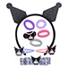 KUROMI JEWELRY SET WITH KUROMI EARS