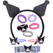 SET DI GIOIELLI KUROMI CON ORECCHIE KUROMI