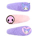 KUROMI 3 FERMAGLI PER CAPELLI IN PELUCHE