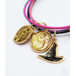 WICKED BANGLE SET - 6 METALLARMBÄNDER MIT 4 CHARMS 