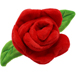 5 PLUSH ROSES IN HEART PACKAGING 17X17X8 CM