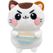 GATTO DIVERTENTE CON ZUPPA - PELUCHE 25 CM