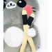 FUNNY CAT MIT CHOPSTICKS - 25 CM PLÜSCH