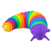 RAINBOW SLUG RAINBOW SNAIL FIDGET TOY 18 CM