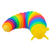 RAINBOW SLUG RAINBOW SNAIL FIDGET TOY 18 CM