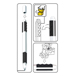 LEGO GELSTIFT MIT LEGOFIGUR  FARBE: SCHWARZ 