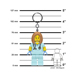 LEGO CLASSIC KRANKENSCHWESTER KEYLIGHT