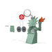 LEGO® Minifigurines™ Freiheitsstatue Schlüsselanhänger mit Taschenlampe