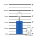 LEGO® MINIFIGURINES™ 2X4 STEIN-BLAU KEYLIGHT