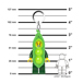 LEGO® MINIFIGURES™ ERBSENSCHOTEN-KOSTÜM-MÄDCHEN KEYLIGHT
