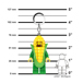 LEGO® MINIFIGURES™ MAISKOLBEN-TYP KEYLIGHT
