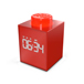 LEGO® TIME BY IQHK WECKER 1X1 ZIEGELSTEIN ROT