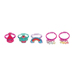 TROLLS SET: 5 RINGE AUS METALL