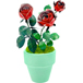 ROSA IN VASO DI FIORI - MODELLO 3D IN METALLO FAI DA TE