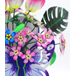 BLUMESTRAUß IN SCHMETTERLINGVASE - 3D MODELL AUS METALL DIY