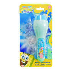 SPONGEBOB PROJEKTIONS TASCHENLAMPE MIT 4 MOTIVEN 