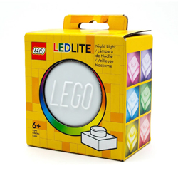 LEGO® Iconic - 1x1 Legostein Nachtlicht aus Silikon Weiß