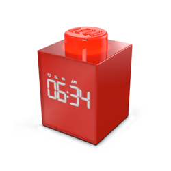 LEGO® TIME BY IQHK WECKER 1X1 ZIEGELSTEIN ROT